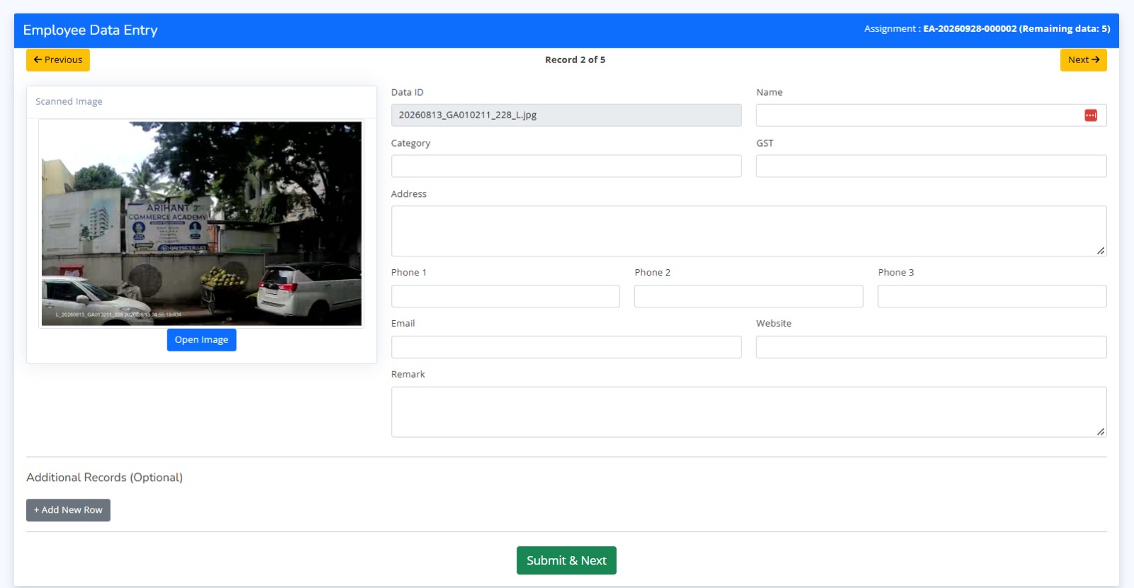 Data Entry Services