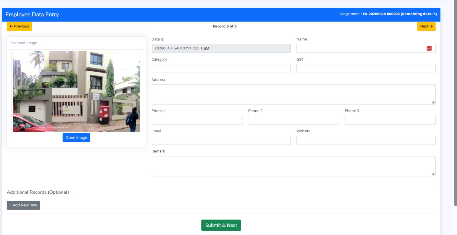 Data Entry Services