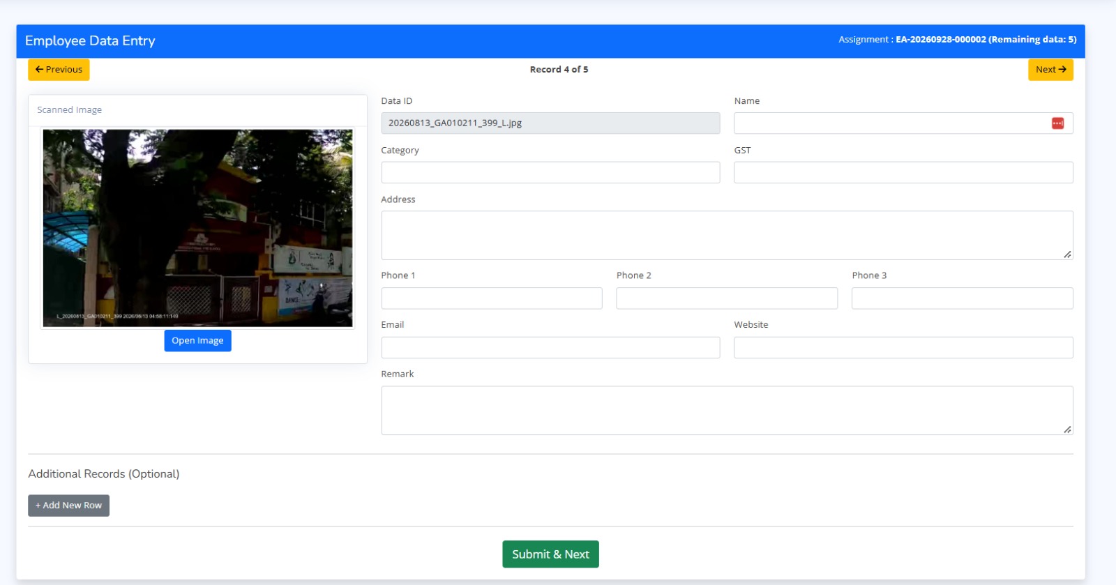 Data Entry Services