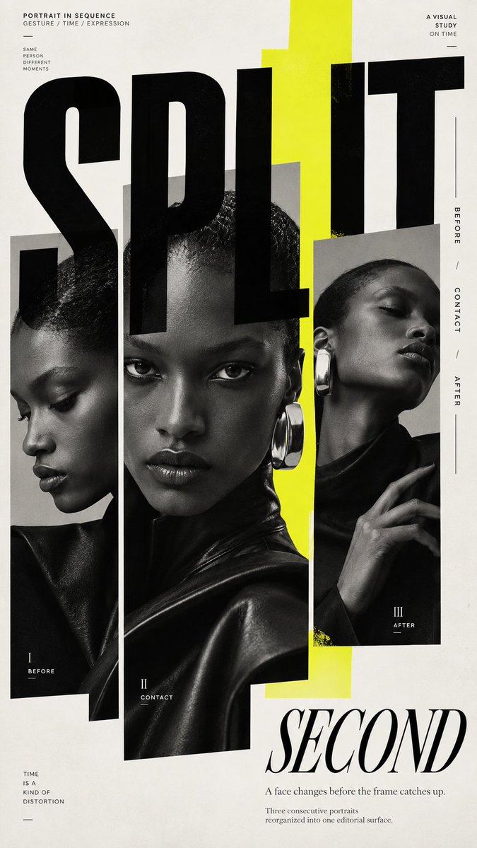Split � Editorial Poster Design