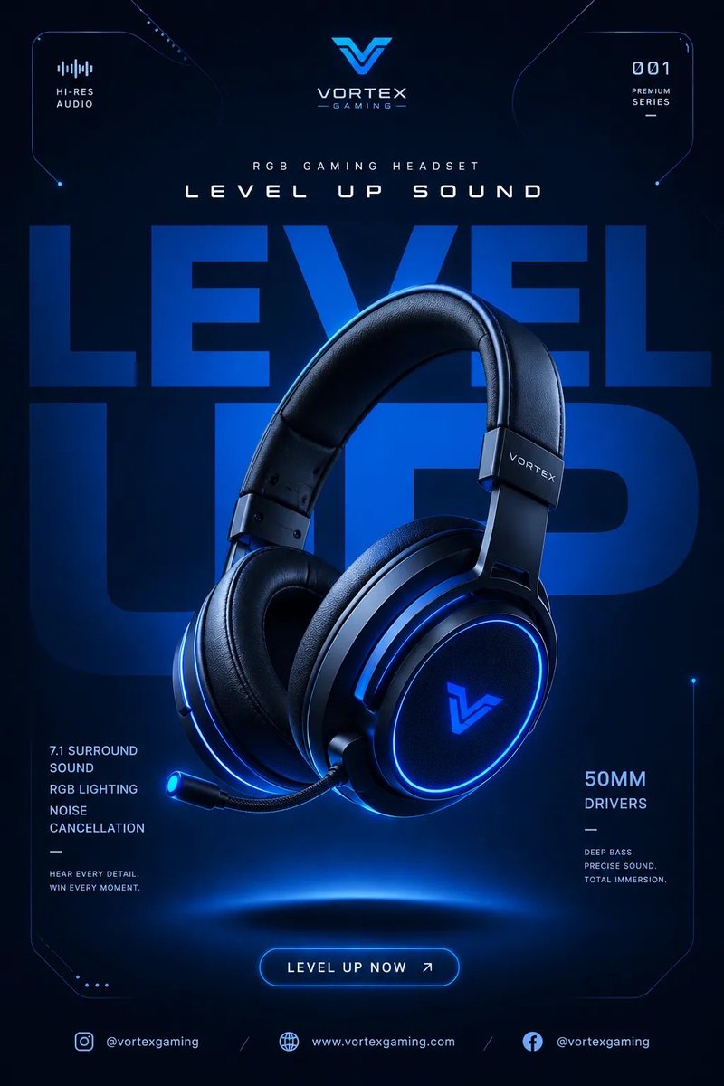 Level Up � Gaming & Technology Poster